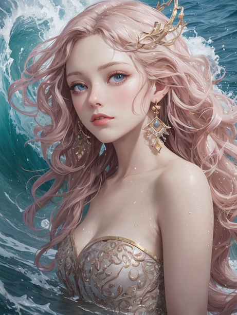 梦幻童话般的海洋女神图像