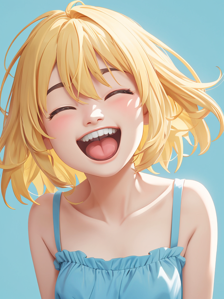 多巴胺女孩卡通头像插图