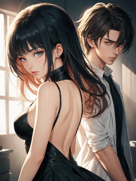 言情小说封面插画设计