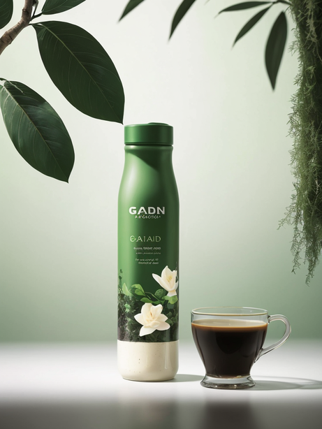 栀子花植物饮品产品拍摄