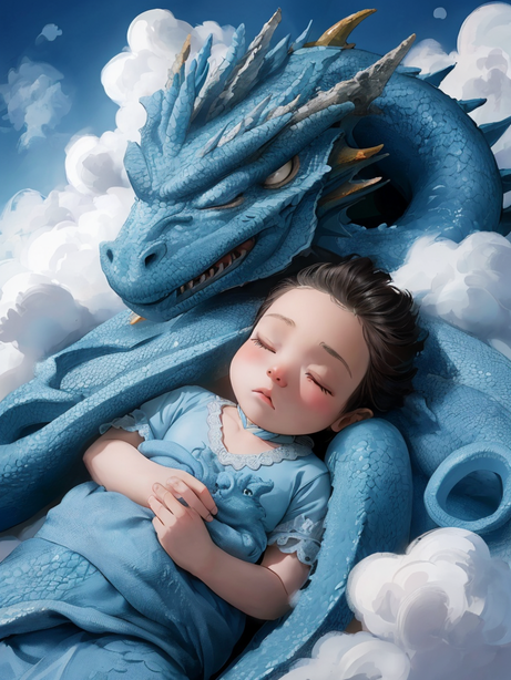 “龙之子”动画效果动漫插画