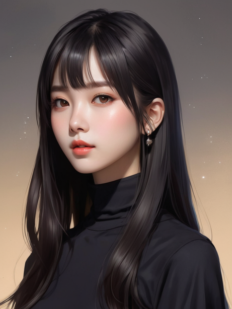 高清极简女性肖像头像