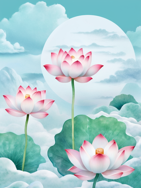 清新脱俗的玉雕荷花图片