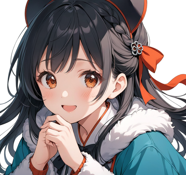 可爱美少女卡通插画