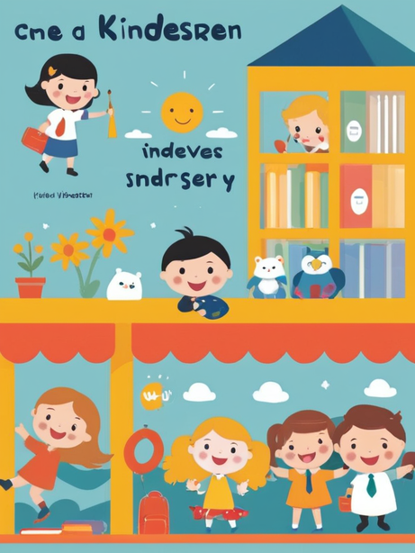 幼儿园招生卡通海报设计