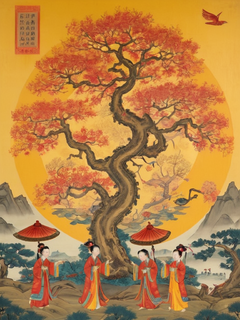 立秋，中国风，中国节日，24节气，秋天，中式风格
