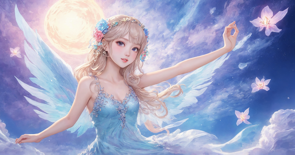 月光美少女卡通插图