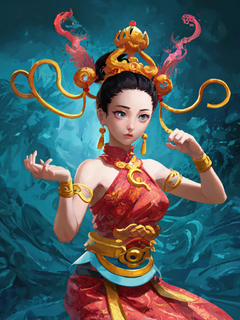 中国神话形象，动漫插画，动画动漫，人物形象，哪吒